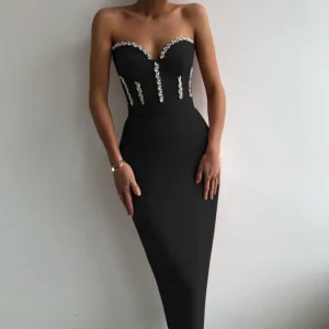The Midnight Crystal Bandeau Midi
