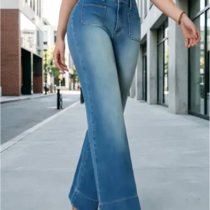 Women's Vintage Mid-Rise Loose Straight Leg Jeans