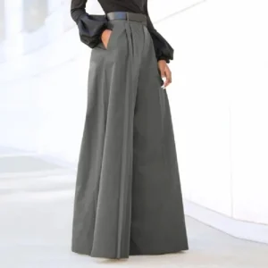 Women's Summer Printed Linen Cropped Wide Leg Palazzo Pants